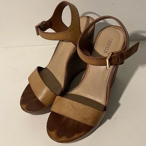 Nude bohemian strap heels